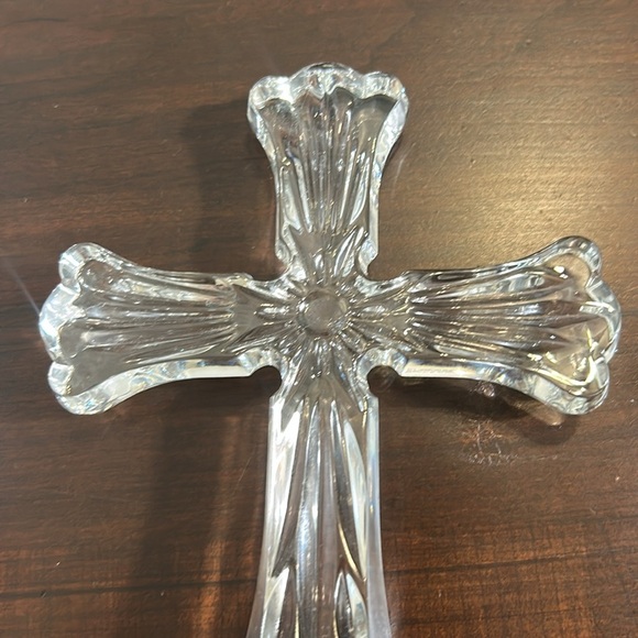 Bleikristall 24% Lead Crystal Decorative Cross Statue Made in Germany 8.5” - Picture 4 of 10